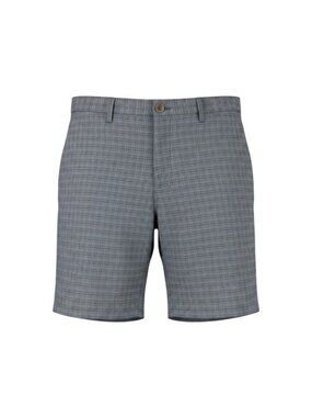 Cool 18 Pro Mens Blue Plaid Flat-Front Shorts Size 44